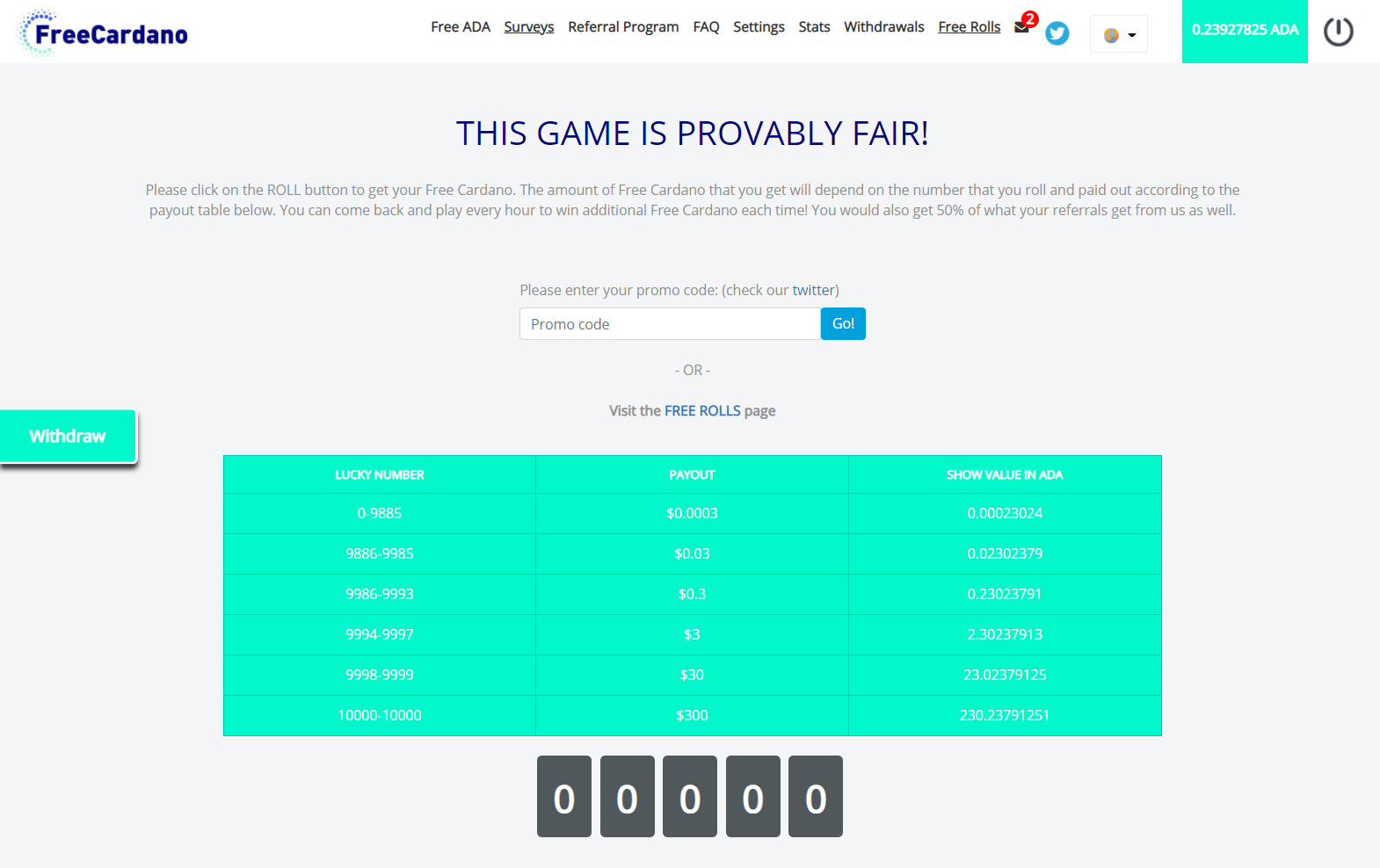 Platform screenshot