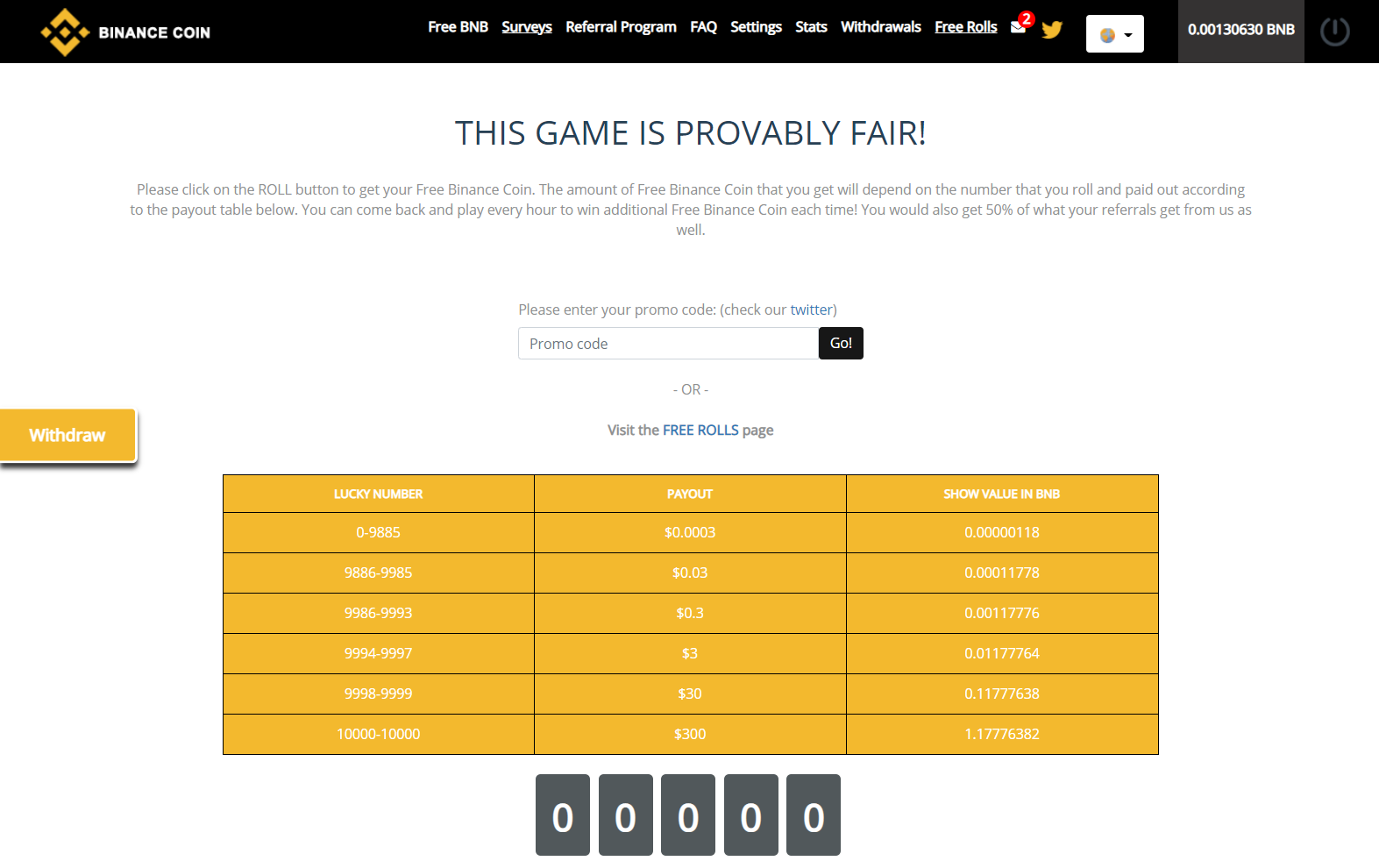 Platform screenshot