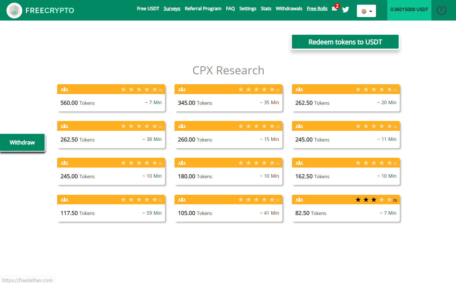 Platform screenshot
