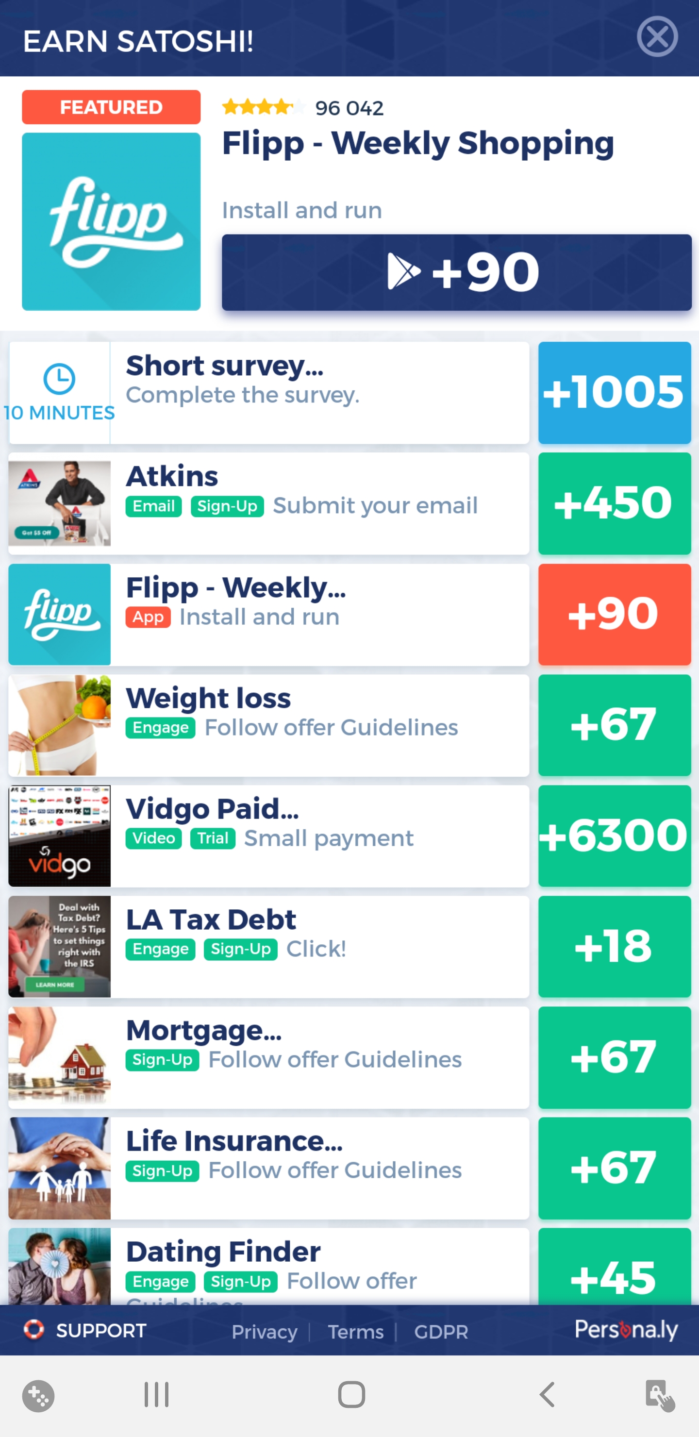 Platform screenshot