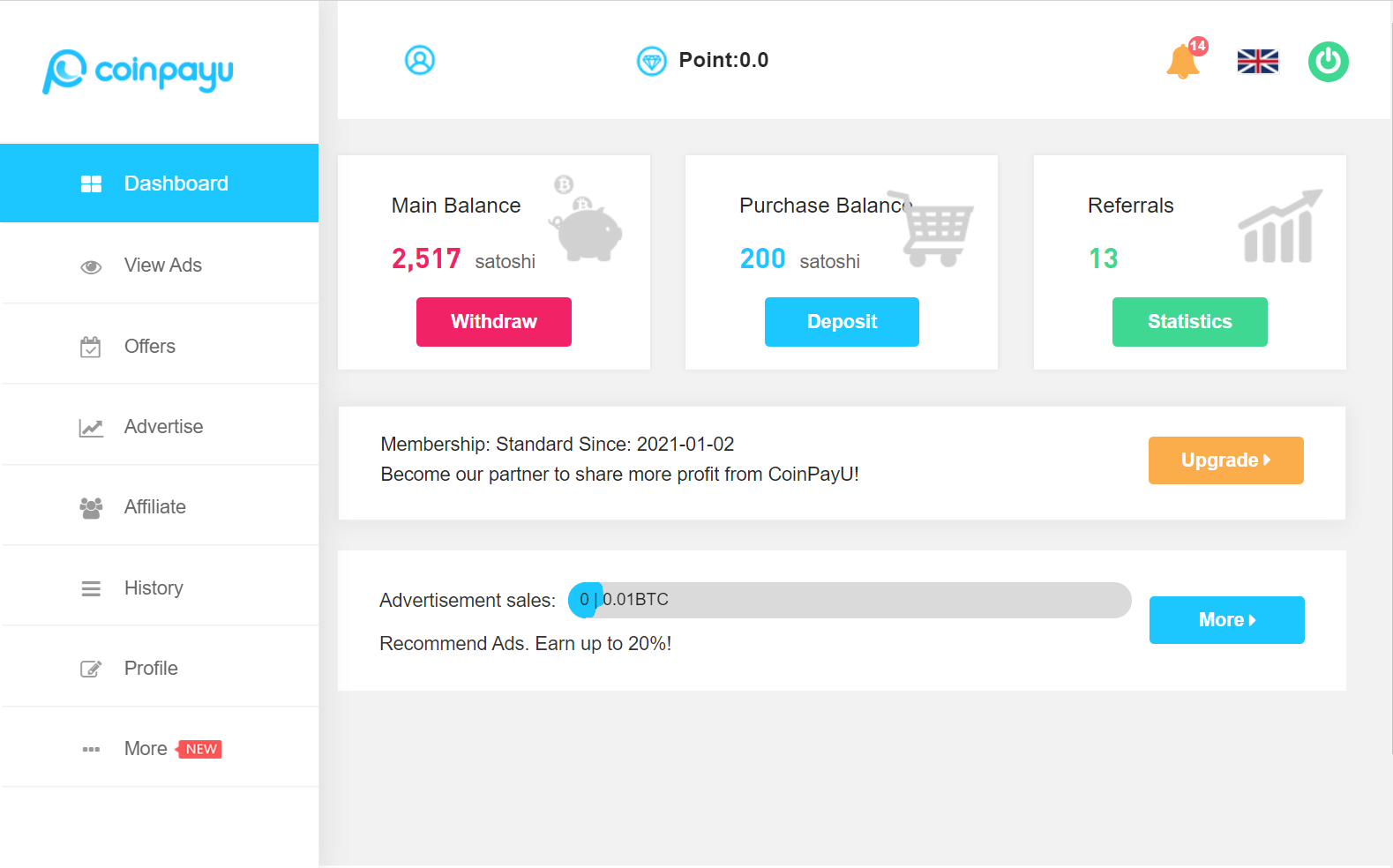 Platform screenshot