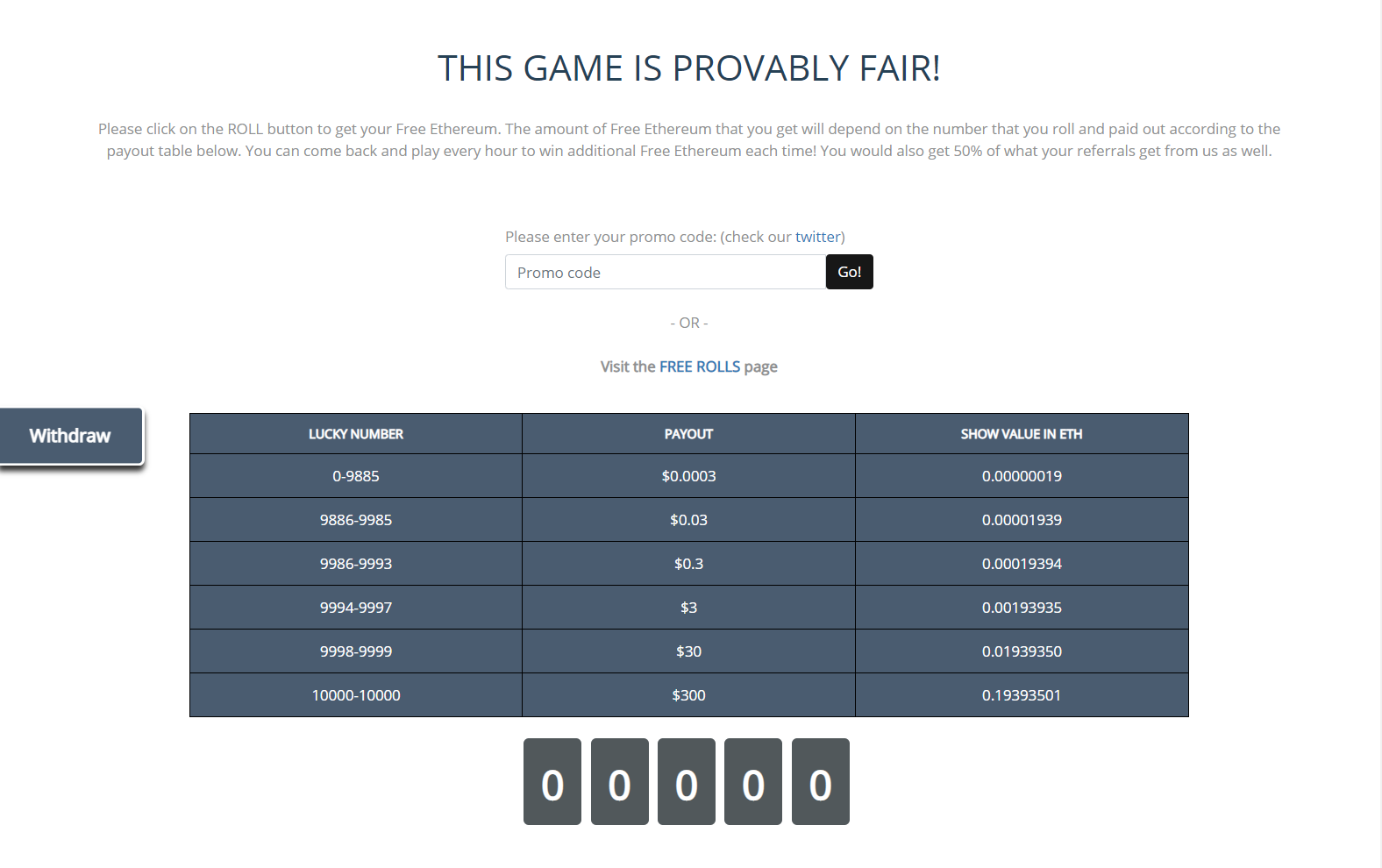 Platform screenshot