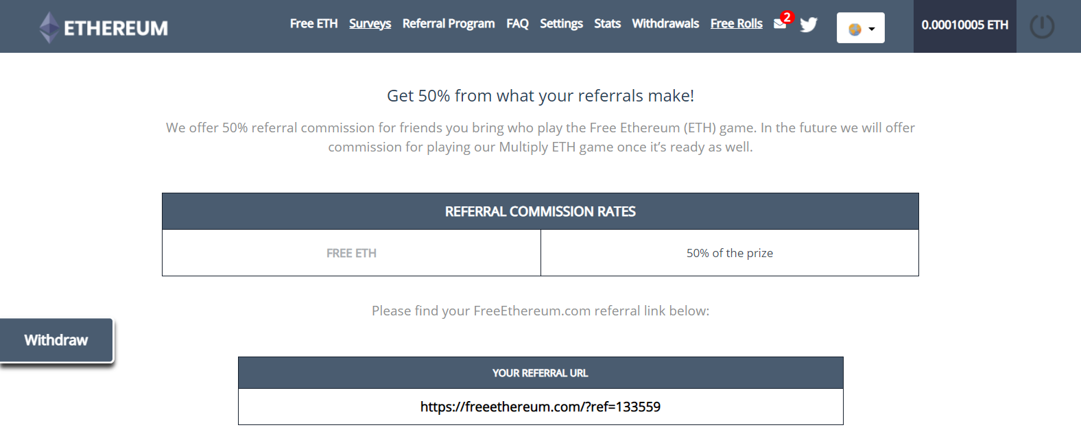 Platform screenshot