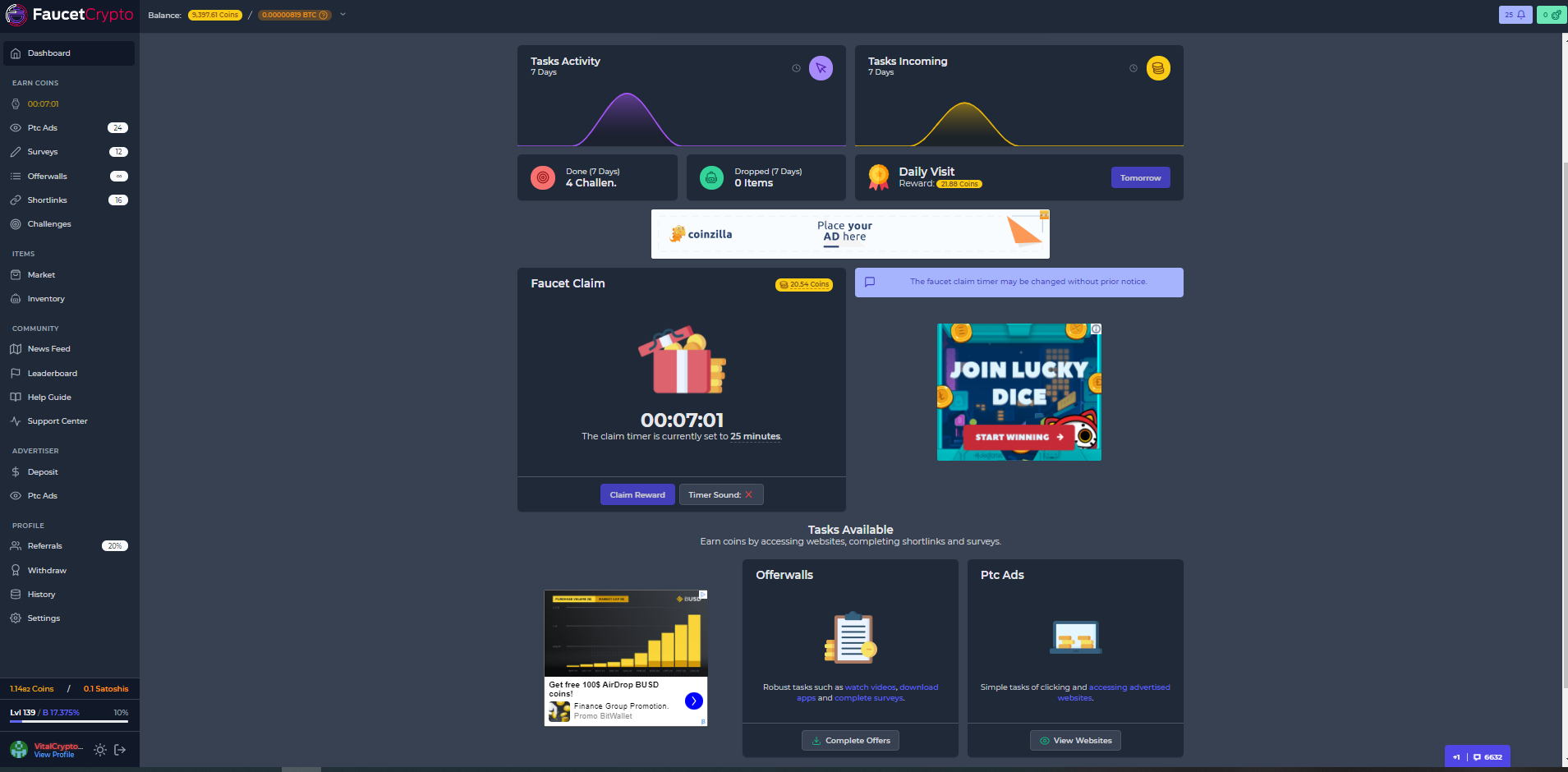 Platform screenshot